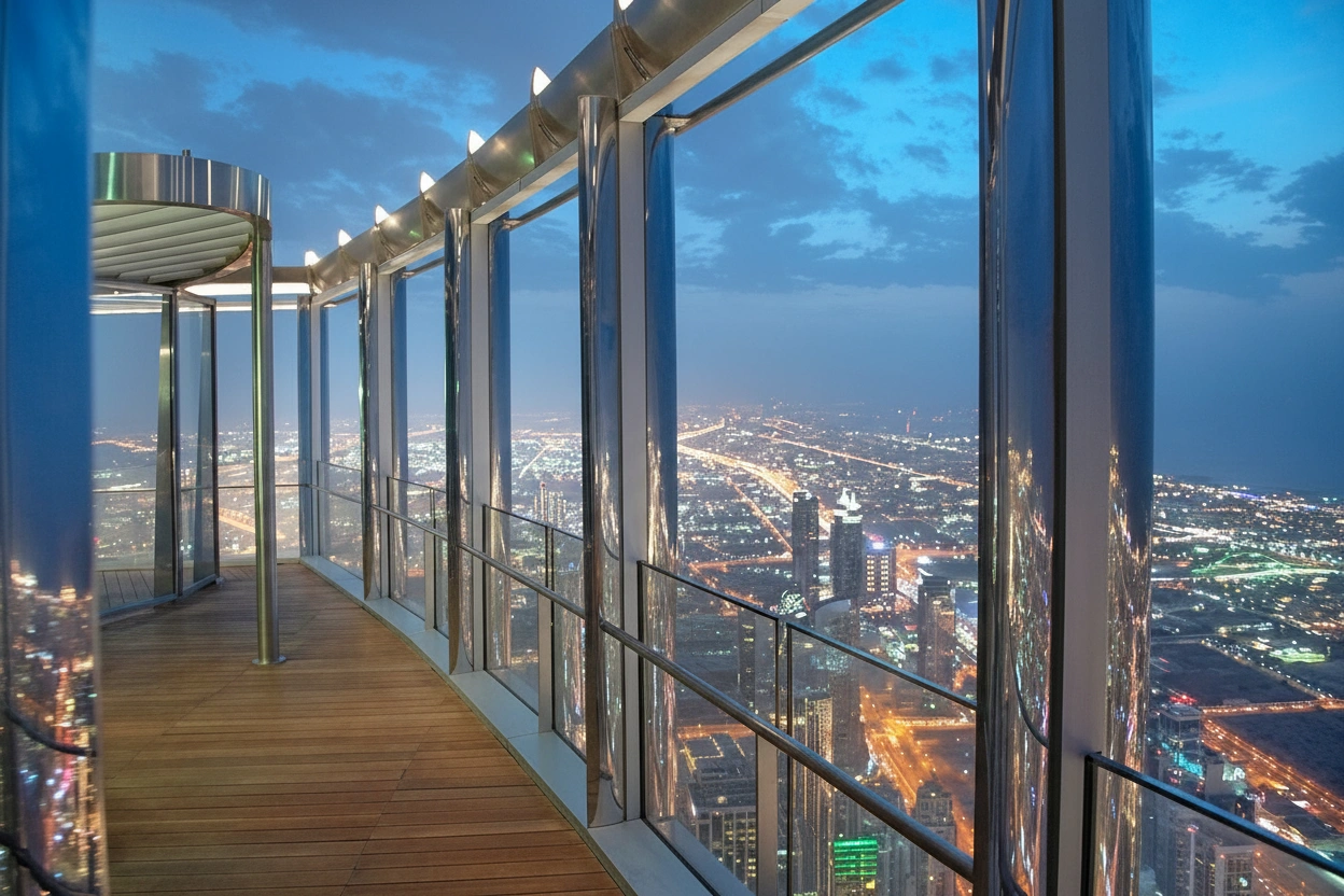 Burj Khalifa 124 and 125 Level Tickets With Rooftop Meal
